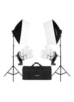Buy Studio Photo Lighting Kit Black/White in Saudi Arabia