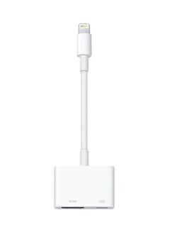 Buy Lightning To HDMI Digital AV Adapter Cable White in Saudi Arabia