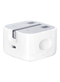 Buy 20W USB-C Power Adapter White in Saudi Arabia