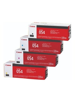 Buy Pack of 4 Canon 054 Original Laser Toner Cartridge Black, Cyan, Yellow & Magenta in UAE