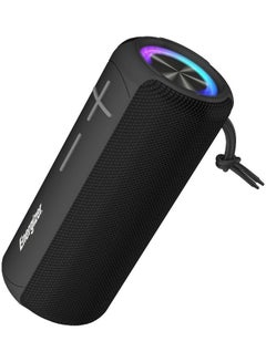 Buy BTS-161 Waterproof Portable Bluetooth Speaker, RGB Party Light, IPX6, FM Feature, Power Bank Function, 16W Black in UAE