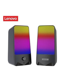 اشتري TS40 Bluetooth RGB Gaming 6D Surround Stereo Bass Subwoofer Computer Desktop Speaker أسود في الامارات