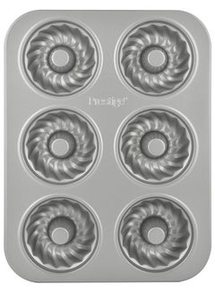 Buy Bakemaster 2 Non-Stick Mini Fluted Mold Pan Grey 35.1 x 26.7 x 3.5cm in Saudi Arabia