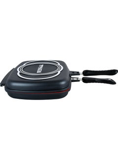 Buy Double Frypan Non-Stick Black 32cm in UAE