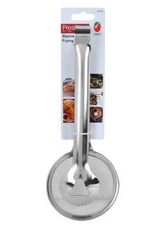 Buy Stainless Steel Frying Tong Cum Strainer Silver 28cm in UAE