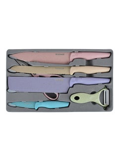 Buy 6-Piece Knife Set Multicolour in UAE