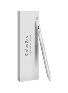 Buy Superfine Nib Active Capacitive Stylus Pen Silver in Saudi Arabia