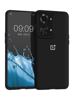 Buy OnePlus Nord 2T Silicone Case Liquid Gel Soft Ultra Slim Shockproof Back Cover Full Body Protection 6.43 inch Black in UAE
