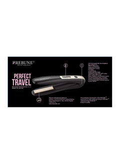 Buy Perfect Travel Hair Straightener Pink/Black/White in Saudi Arabia