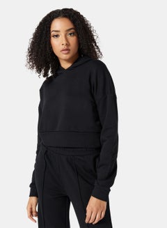 Buy Cropped Hoodie Black(C-N10) in UAE