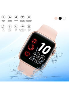 Buy 300.0 mAh T500 Series 5 Color Screen Message Reminder Health Monitor IP67 Waterproof Sport Tracker Intelligent Watch Pink in UAE