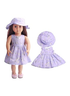 Buy 18-Inch Cute American Girl Fashion Doll Dresses With 50'S Style Prom Dress in Saudi Arabia