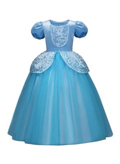 Buy Princess Cinderella Breathable Partywear Fancy Dress Cosplay Costume For Girls 120centimeter in Saudi Arabia
