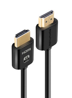 اشتري كابل صوت وفيديو HDMI بدقة 4K  أسود في مصر