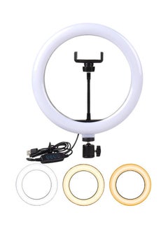 Buy Ring Light With Mobile Stabilizer To Take Pictures And Videos In High Definition Black in UAE