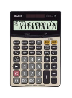 Buy 14-Digit Basic Calculator DJ-240D Plus Grey/Black/Red in Saudi Arabia