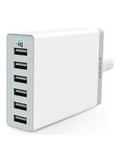 Buy Power Port 6 USB Charging Hub White in UAE