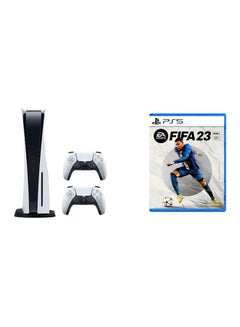 Buy PlayStation 5 + Extra White Controller + FIFA 23 Arabic PS5 in UAE