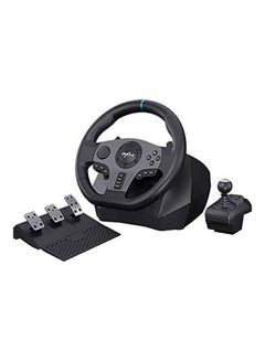 Buy Driving Wheel Degree Vibration  Racing Wireless Steering Set With Clutch And Shifter For PC in Saudi Arabia