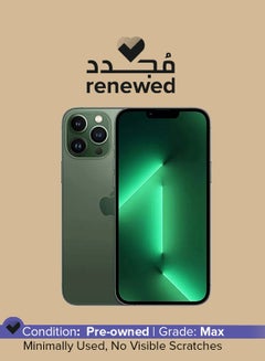 Buy Renewed - iPhone 13 Pro Max 256GB Alpine Green 5G With Facetime - International version in UAE