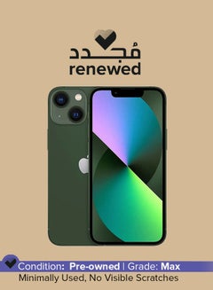 Buy Renewed - iPhone 13 128GB Green 5G With FaceTime - International version in UAE