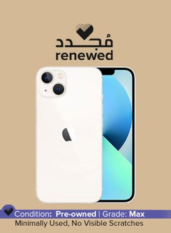 Buy Renewed - iPhone 13 128GB Starlight 5G With Facetime - International Version in UAE