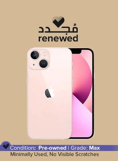 Buy Renewed - iPhone 13 256GB Pink 5G With Facetime - International Version in UAE