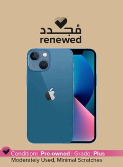 Buy Renewed - iPhone 13 128GB Blue 5G With Facetime - International Version in UAE