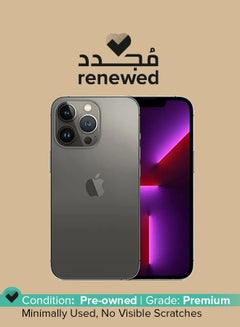 Buy Renewed - iPhone 13 Pro 128GB Graphite 5G With Facetime - International Specs in UAE