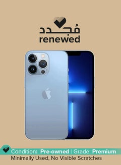 Buy Renewed - iPhone 13 Pro 512GB Sierra Blue 5G With Facetime - International Version in Saudi Arabia
