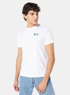 Buy Eco-Friendly Logo Essential Crew T-Shirt White in Saudi Arabia