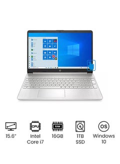 Buy 15 Laptop 2D117AV With 15.6-Inch Display, 11th Gen Core i7-1165G7 Processor/16GB RAM/1TB SSD/Intel Iris XE Graphics /International Version English Silver in UAE