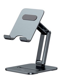 Buy Tablet Stand Adjustable & Foldable, Premium Metal Tablet Holder for Desk, Compatible with iPad Pro/Air/Mini, Galaxy Tab, Surface Pro, Kindle Fire iPhone 14 Pro/Pro Max, Samsung Galaxy, Xiaomi, Huawei up to 13" Grey in UAE