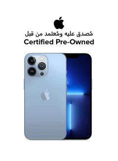 اشتري مملوك مسبقًا ومعتمد - iPhone 13 Pro Max 256GB Sierra Blue 5G مع تطبيق Facetime - الإصدار العالمي في الامارات