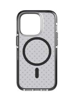 Buy Evo Check iPhone 14 Pro Case Cover with MagSafe and 16 Feet Drop Protection - Smokey Black in UAE