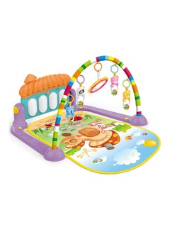 Buy Baby Activity Gym Kick And Play Piano Mat Center With Melodies Rattle Musical Toy in Saudi Arabia