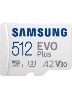 Buy MicroSDXC EVO Plus Memory Card With Adapter 512.0 GB in UAE