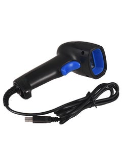 Buy CCD 1D Automatic Barcode Scanner Black/Blue in UAE