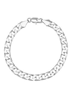 Buy Italian Silver Plated Link Chain Bracelet in UAE