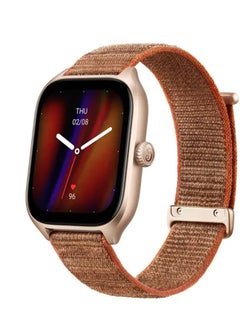 Buy GTS 4 Smart Watch, Dual-Band GPS, Alexa Built-in, Bluetooth Calls, Heart Rate SPO₂ Monitor, 1.75”AMOLED Display Autumn Brown in Egypt