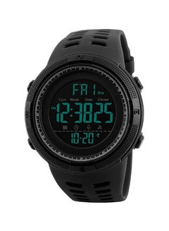 اشتري ساعة يد رقمية مقاومة للماء طراز 1251 - 49 مم - أسود للرجال في الامارات
