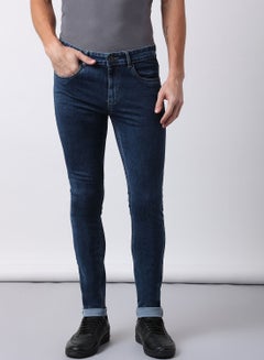 Buy Slim Fit Jeans Grey1 in UAE