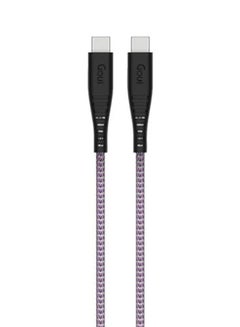 Buy Type C To Type C Charging Cable White/Purple in UAE