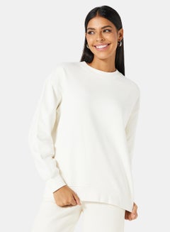 Buy Essential Sweatshirt White in Saudi Arabia
