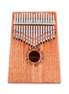 Buy 17 Keys Portable Musical Instruments Wooden Kalimba With Mahogany Thumb Piano in Saudi Arabia