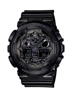 Buy Men's Round Shape Rubber Strap Analog & Digital Wrist Watch 47 mm - Black - GA-100CF-1ADR in UAE