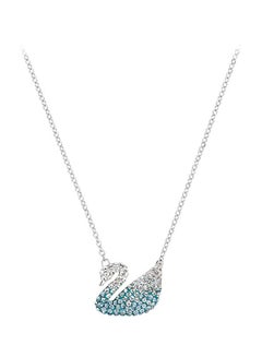 Buy Swarovski Studded Iconic Swan Pendant Necklace in UAE