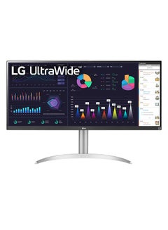 Buy 34WQ650-W 34 Inch 21:9 UltraWide Full HD (2560 x 1080) 100Hz IPS Monitor, 100Hz Refresh Rate with RGB 99% Color Gamut, VESA DisplayHDR 400, USB Type-C, AMD FreeSync, Tilt/Height Adjustable Stand White in UAE