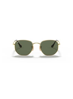 Buy Hexagonal Flat Lens 100% UV Protected Sunglasses - RB3548 01 51 - Lens Size: 51 mm - Gold in UAE