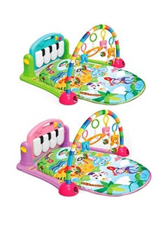Buy High-Quality Kick And Play Activity Gym With Musical Keyboard Mat Piano Fitness Rack in UAE